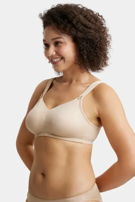Super Combed Cotton Elastane Stretch Full Coverage Minimizer Bra