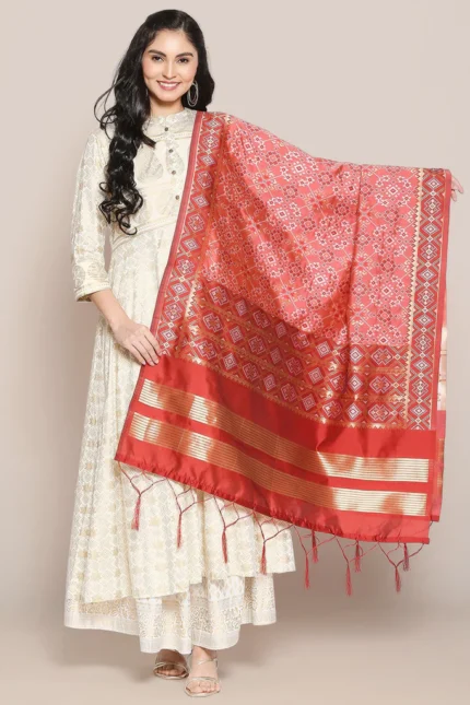 Woven Banarasi Patola Silk Dupatta