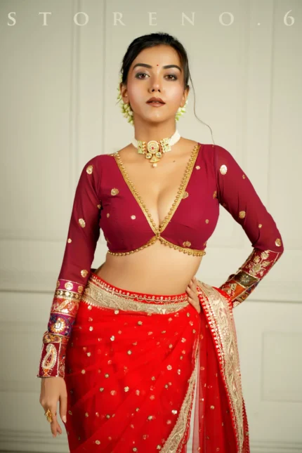 RICH IN MAHOGANY BLOUSE