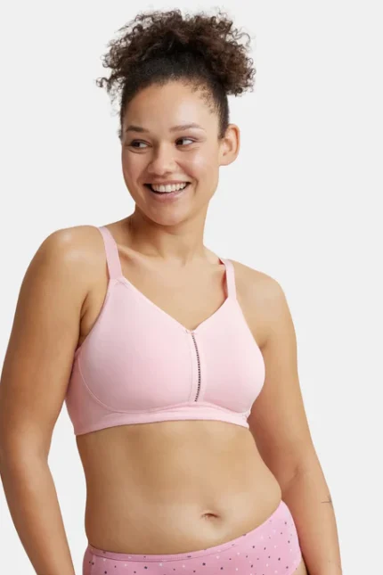 Super Combed Cotton Elastane Stretch Full Coverage Minimizer Bra