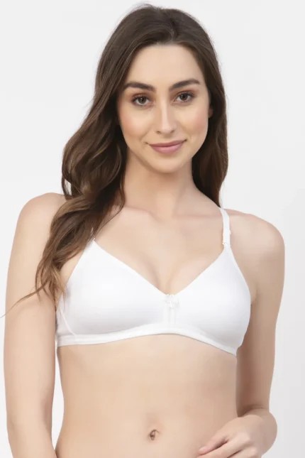 White Convertible Straps T-Shirt Bra Non Padded & Non-Wired Medium Coverage