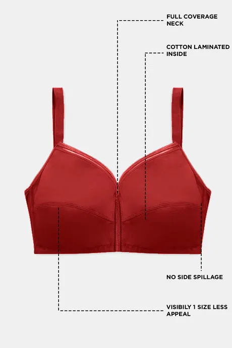 Zivame True Curv Cotton Laminated Non Wired Full Coverage Minimiser Bra - Image 6