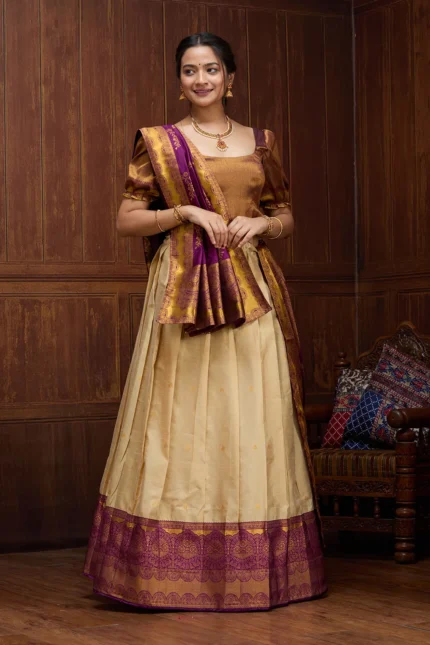 Banarasi Semi-Stitched Lehenga