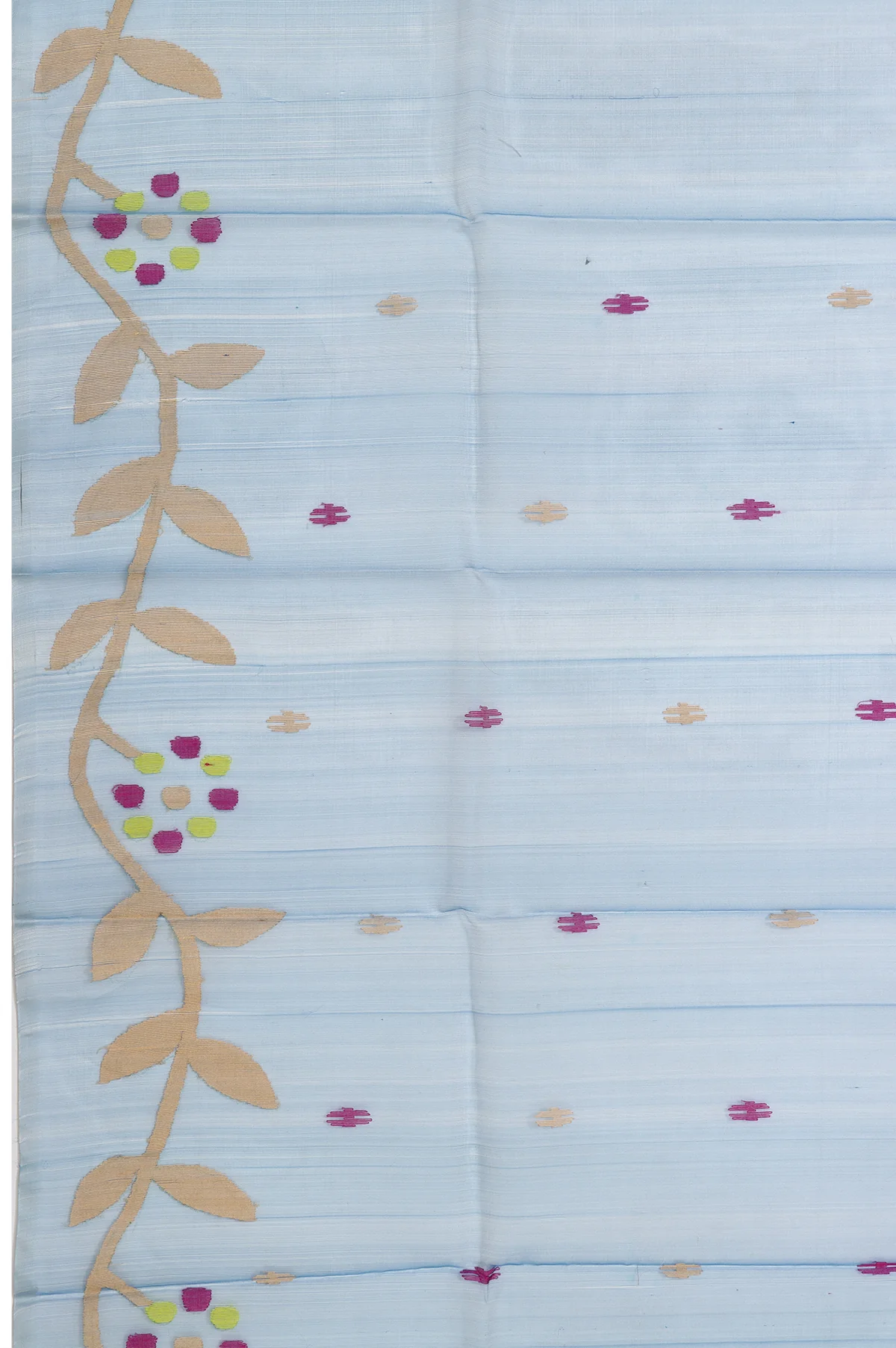 Blue Bengal Jamadani Saree - Image 5
